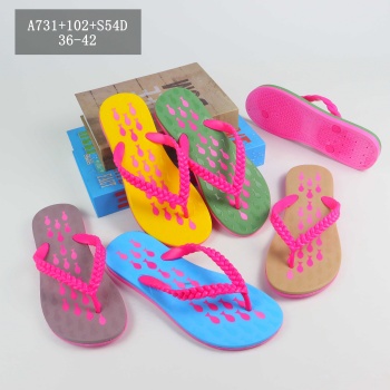 Non Slip Colorful Flip Flop For Women