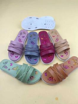 Ladies Flat PVC Slippers Casual Outdoor