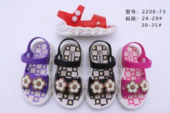 Kids PVC Sandals Cute Cartoon Soft