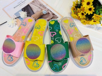 Latest design new styles pvc ladies slippers