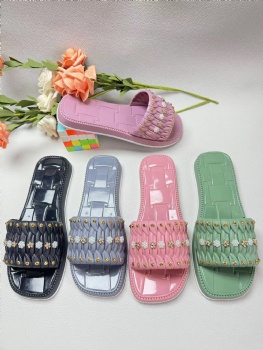 Summer Women PVC Slippers Open Toe