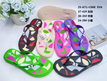 Women Flip-Flops PVC Summer Slippers Beach Shoes