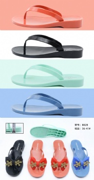 Women Flip Flops Beach Slippers PVC Transparent Clear Crystal Casual Shoes