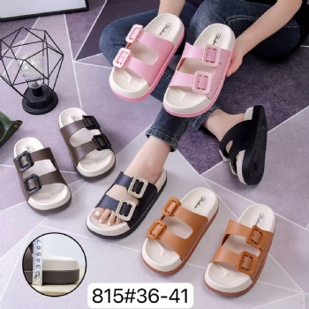 Fashion Outside Non-slip New PVC Sole Design Ladies Slippers