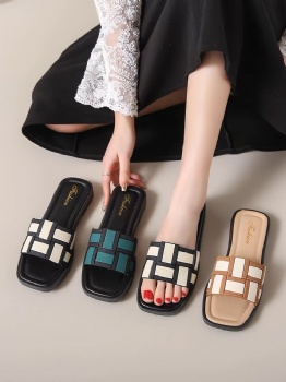 Woman's Slippers Summer PVC Soft Slippers Casual Flats Home sliders