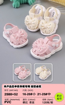 PVC Cute Small Star Flower Soft Bottom Non-slip Fashion Parent Flat Girls Toddler Kids Slide Children's Sandals Slippers