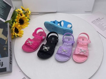 Footwear wholesale PVC Children sandal Summer girls Slides sandals kids Sandals Shoes