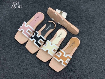 Women Pvc Summer slippers  Flat Heel Slippers Slip On Shoes