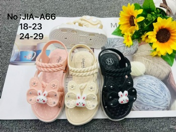 Kids Fashion Shoes PVC Jelly Colorful slippers Soft outdoor Girls and Boys Flat baby Buckle Strap Sandals