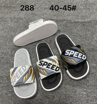 2025 new men's slippers PVC slippers men's summer flat bottomed soft soled men's slippers Velcro