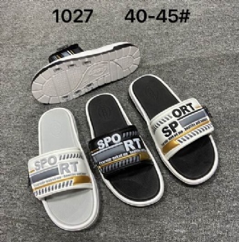 2025 new men's slippers PVC slippers men's summer flat bottomed soft soled men's slippers Velcro