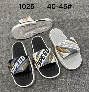 2025 new men's slippers PVC slippers men's summer flat bottomed soft soled men's slippers Velcro