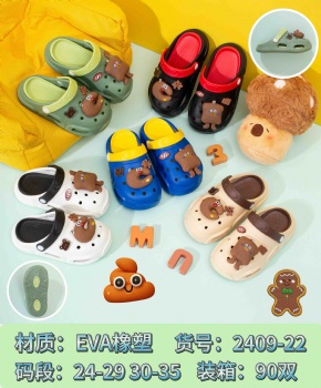 Boys Girls Mules Cartoon Summer Kids Beach Sandals Flat Cute Children′s Garden Shoes