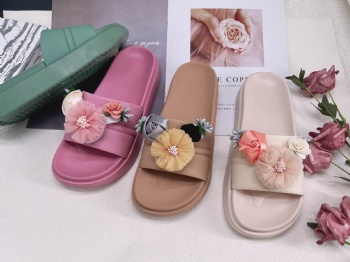 hot sales new design lady candy shoes rose flower  slippers