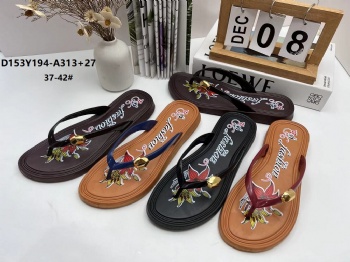 Fashion Outside Non-slip EVA Sole Design Flip-Flop Ladies Slippers