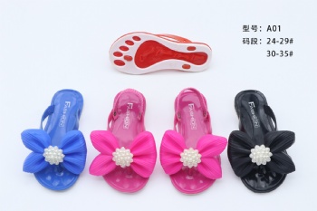 Kids Slippers,Wholesale Crystal Child Beach PVC Girl Summer Slipper Little Fancy Slippers For Kids Elastic Strap