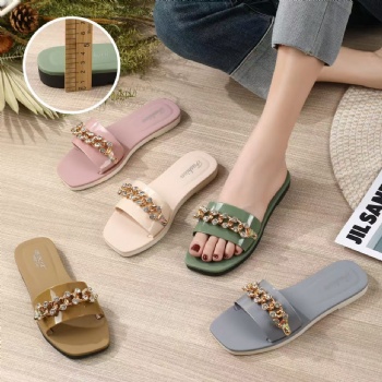 Fashionable Classic Women's 2025 Slippers PVC Material Casual