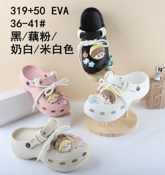 lady footwear custom logo fashion EVA slippers cloud slides pillow slippers for women