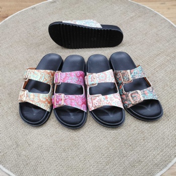 birken shape slippers women casual outdoor black sole shoes different upper designs ladies slide slippers