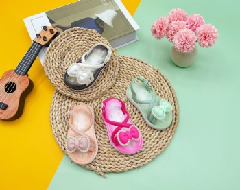 Cute design gradient color girls' sandals kids sandals