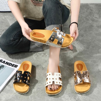 New design summer shoes high quality fashion PVC ladies slippers