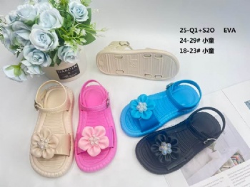 Summer Children girls sandals flower cartoon PVC beach Slippers Non-slip sandals