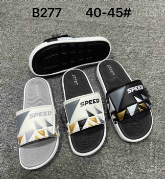 Men's fashionable new Velcro adjustable slippers