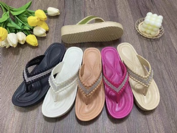 hot sales new design lady candy color Flip Flop shoes