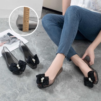 Ladies Flat Slippers PVC Sole Women Outdoor Outside Slippers