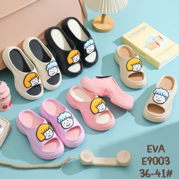 cute sticker lady slippers high heels women shoes EVA footwear manufactured by China