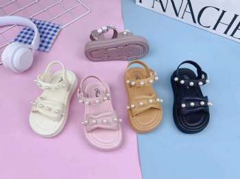 Flat PVC Children Shoes Cute Kids Sandals