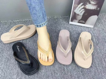 New Women's Slippers PVC Fashion Style Flip-flops Soft Casual