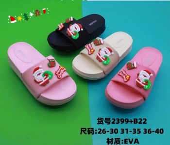 all size Christmas santa tatto EVA women slippers high heels lightweight lady comfortable shoes made in china