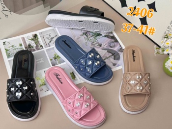 mid-heel lady slippers for women shoes casual comfortable slide slippers girls beautiful slippers