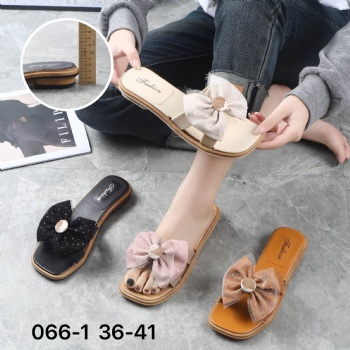 thin lady flat slippers made in china good looking women slippers open toe hot sale shoes