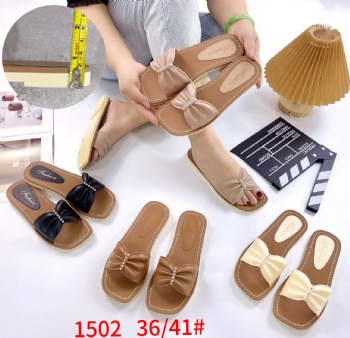 khaki sole women outdoor indoor slippers for lady square open toe lady brown sole shoes