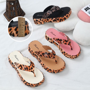 New Designer Famous Slippers For Women Flip Flops Lady Mid Heels Slippers Shoes