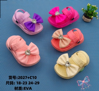 Children Slipper Girls EVA Comfortable Cute Good Quality With Bow Sandals