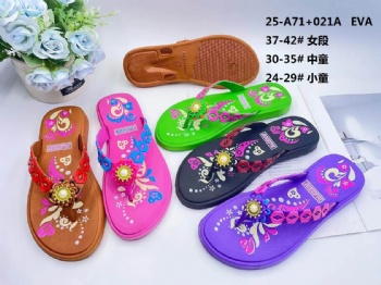 Women Flip-Flops EVA Colorful Slippers Beach Shoes