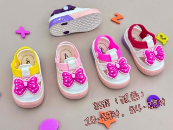 Summer Children Sandals Pvc Slippers Bow Style