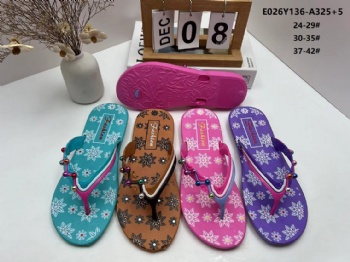 ​Non-slip New PVC Flip-Flops  For Ladies Flat Sole