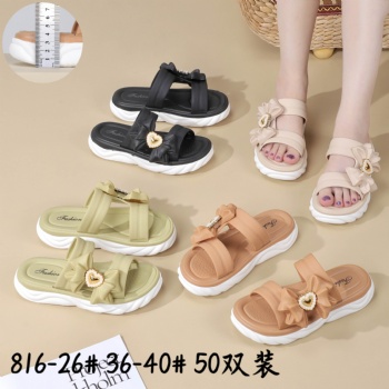 Summer Slippers Women PVC Soft Bottom Sandals