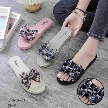 Wholesale designer slipper summer ladies pvc flat sandals lady slippers l