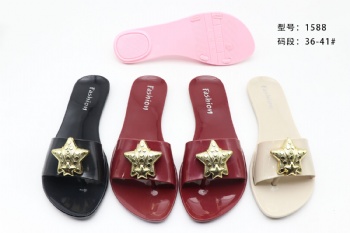 Factory Wholesale Jelly Shoes New Designer PVC Shoes Crystal Ladies slippers