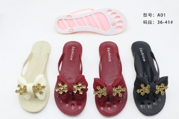 Women Flip Flops Beach Slippers PVC Transparent Clear Crystal Casual Sandals