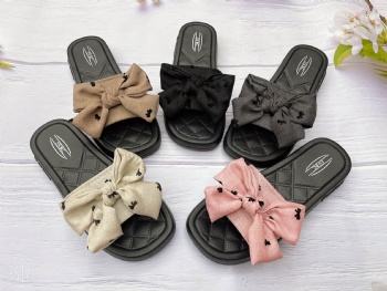 PVC Slippers For Women Fashion Bowknot Summer Sandals