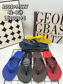 OEM ODM Men flip-flops V fabric strap PVC flip-flops slippers wholesale for mens