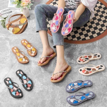 Fashion Outside Non-slip New PVC Sole Design Flip-Flop Ladies