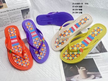 New Women's Slippers EVA Flat Slippers Colorful Style Indoor Flip-flops Soft