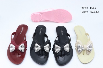 OEM Flip-flop Slippers For Women Summer Outdoor PVC Slippers Flat Ladies